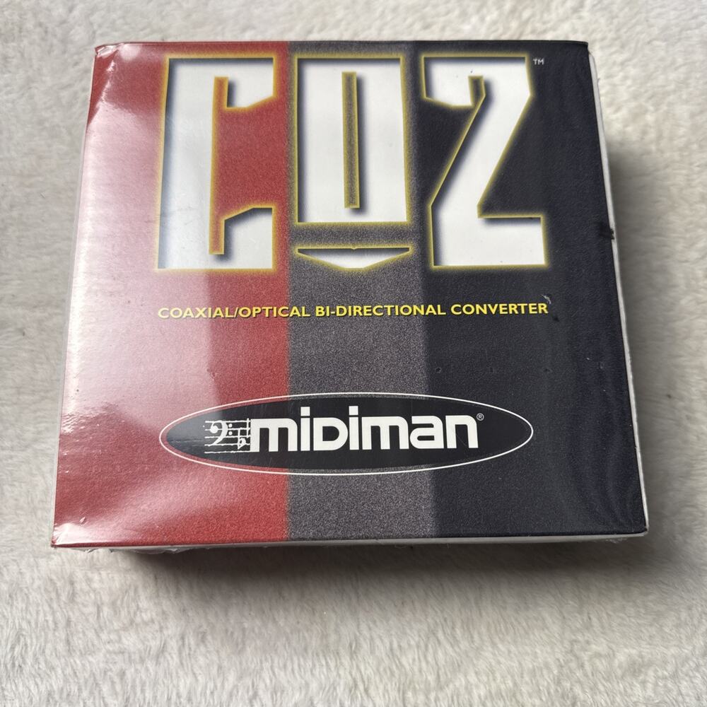 M-Audio Midiman CO2 Coaxial Optical Bi-Directional Converter w/ Power Supply NEW